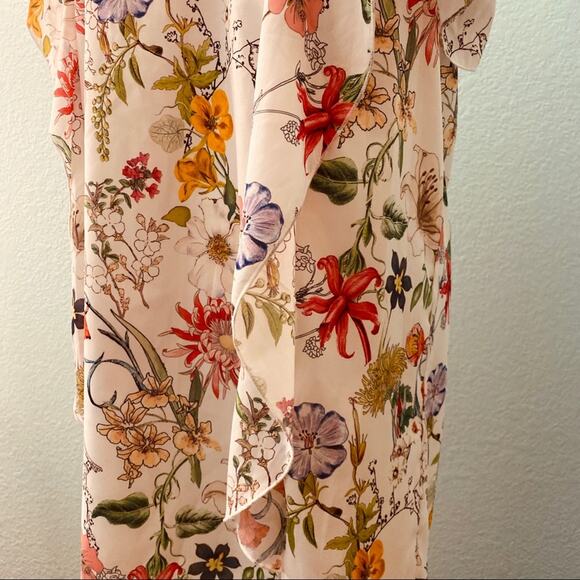 Parker Glory Dress, Floral Print, Cold Shoulder. Size Small - Picture 3 of 7